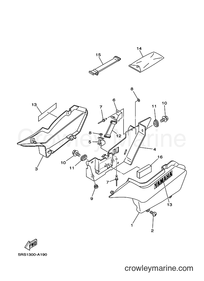 2002 Dirt Bike TW125 - TW125 (5RS2) [010] - SIDE COVER