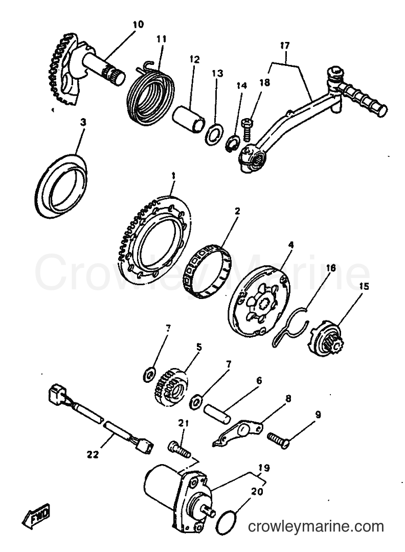 Yamaha Motors YN50 (5BV1) [010] - STARTER