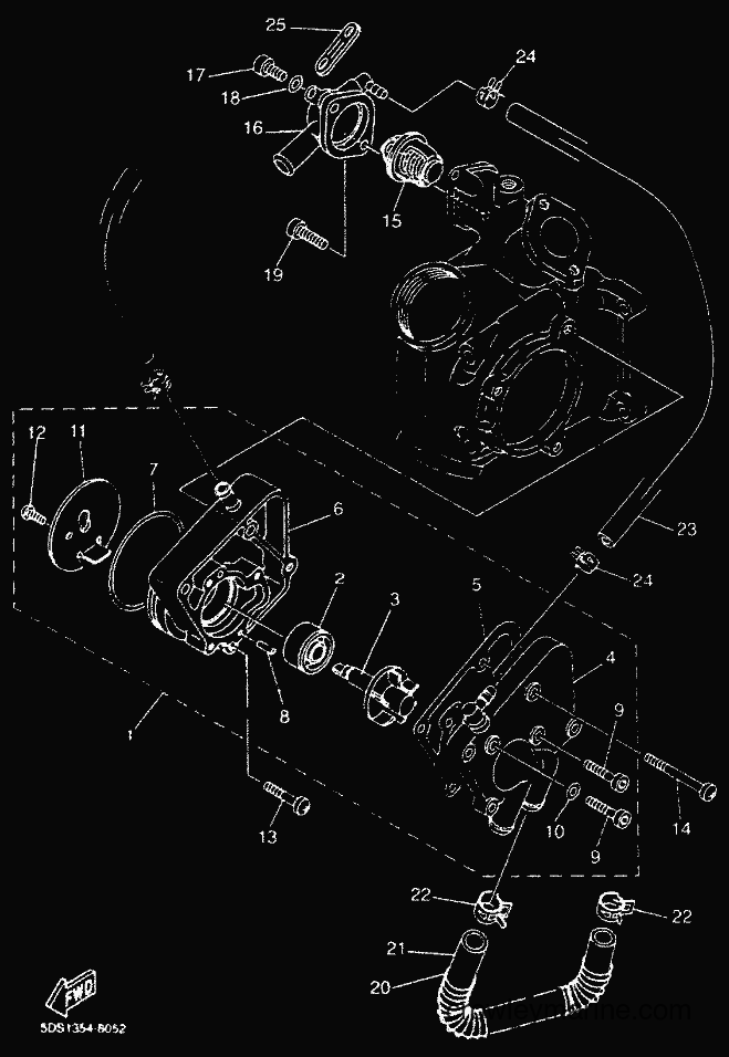 2000 Scooter YP125E - YP125E (5DSK) [010] - WATER PUMP