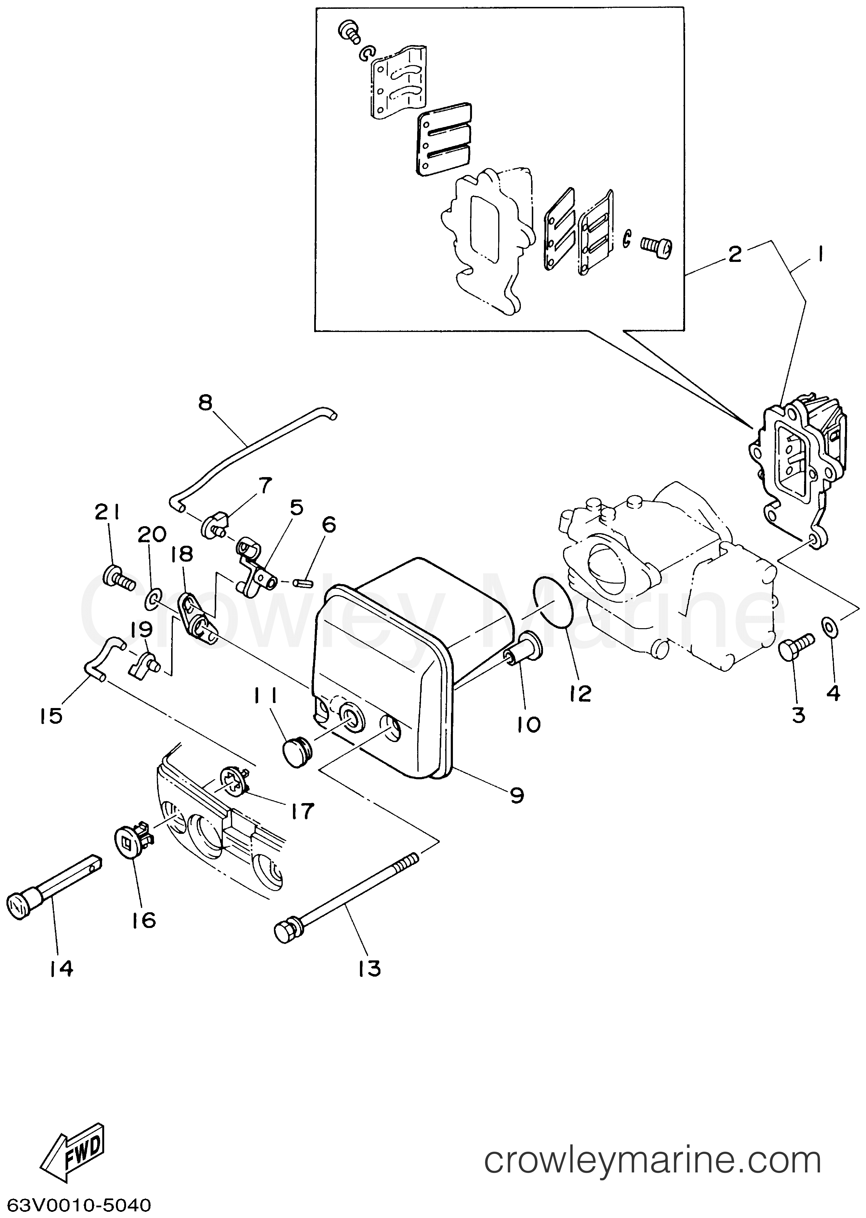 Yamaha Motors 15MSHA - INTAKE