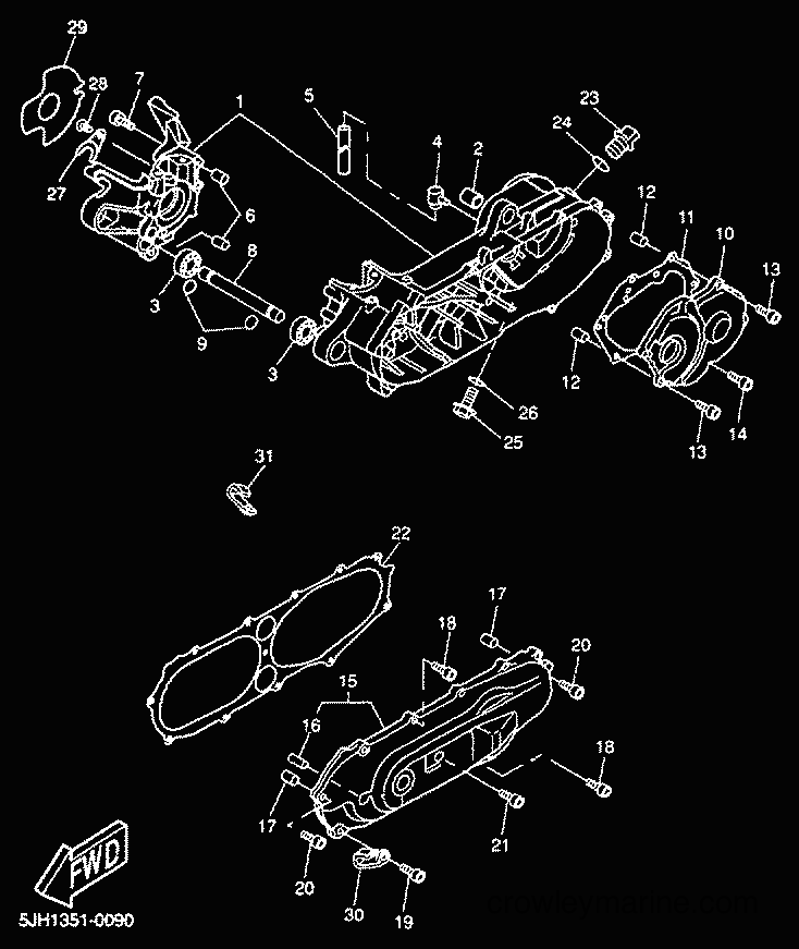 Yamaha Motors CW50RS (5FXM) [020] - CRANKCASE