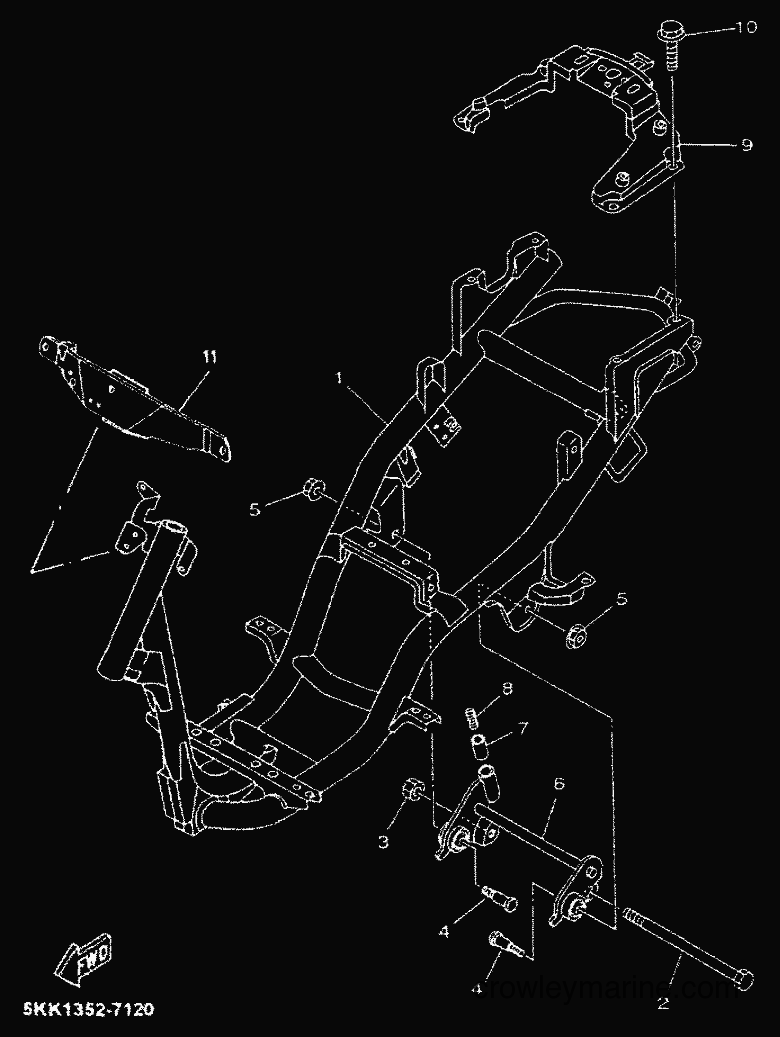 Yamaha Motors YN50 (5ADW) [010] - FRAME