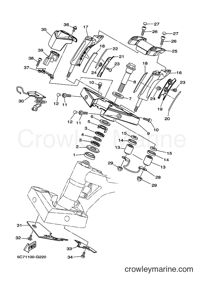 Yamaha Motors XV1900CU (30BC) [010] - STEERING