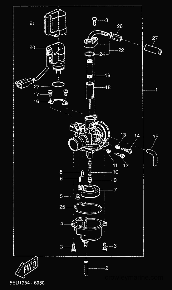 2000 Scooter YH50 - YH50 (5FV3) [020] - CARBURETOR