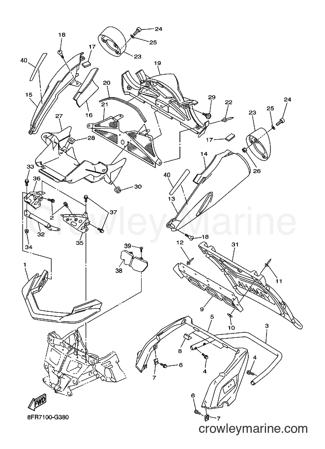 2008 Snowmobile RX10RS - RX10RS (8GU4) [010] - BUMPER