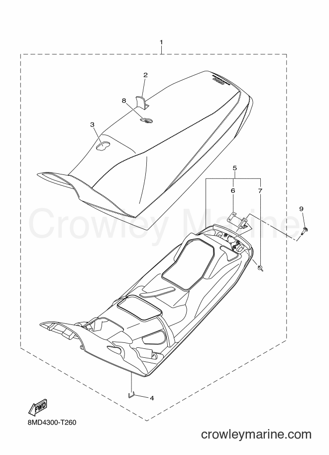 2018 Snowmobile SRS10XL41 - SRS10XL41 (8MD4) [010] - SEAT