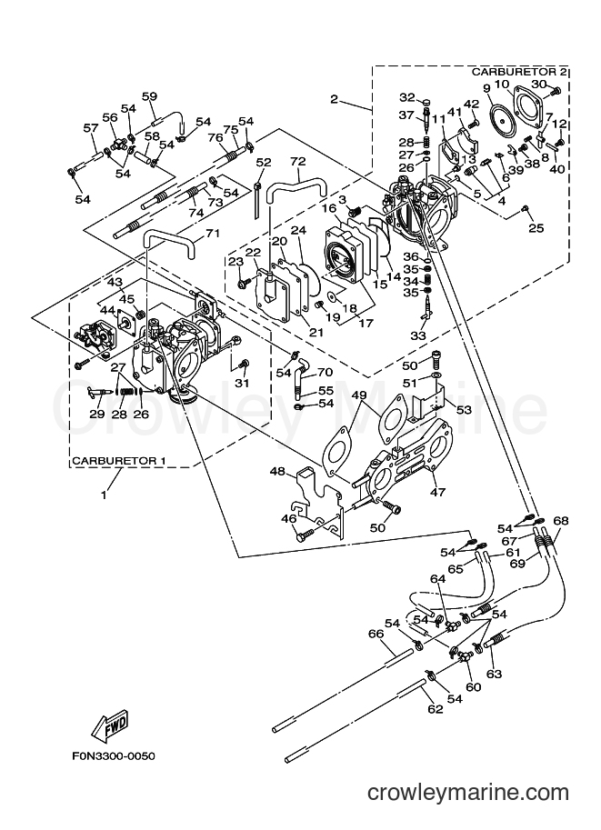 Yamaha Motors WB800Y (F0N4) [010] - CARBURETOR