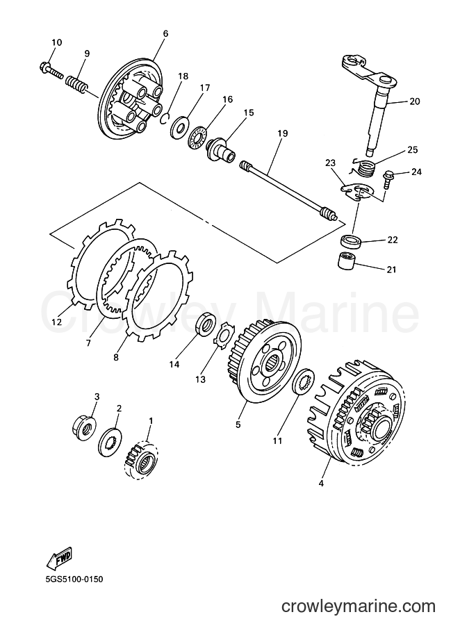 2000 Dirt Bike WR400F - WR400F (5GS6) [100] - CLUTCH