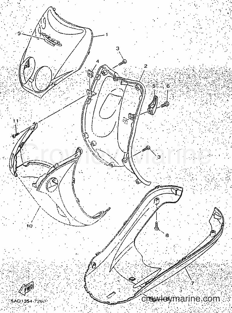 1998 Scooter YN50 - YN50 (5AD3) [999] - LEG SHIELD