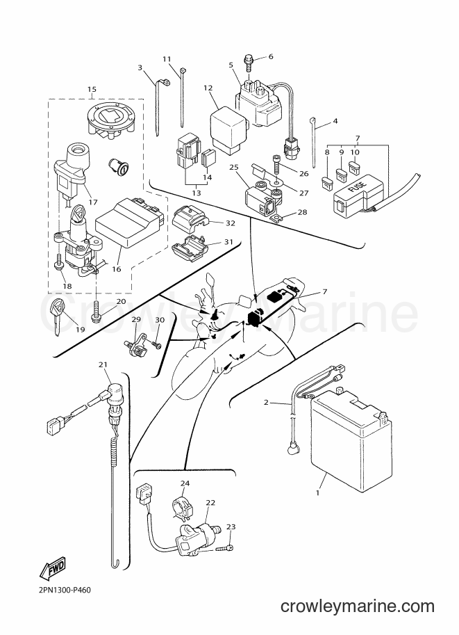 2015 Street Bike XJR1300C - XJR1300C (2PN1) [010] - ELECTRICAL 2
