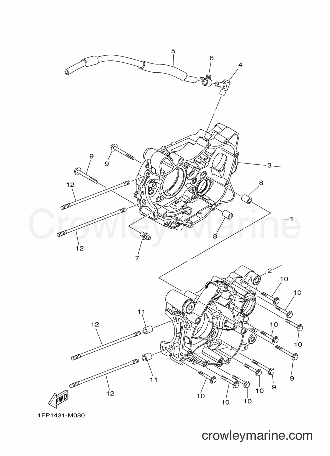 Yamaha Motors T115FLSE (1FC4) [010] - CRANKCASE