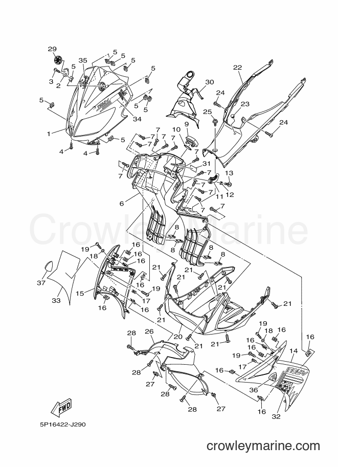 2010 Scooter AT135C - AT135C (5P16) [010] - LEG SHIELD