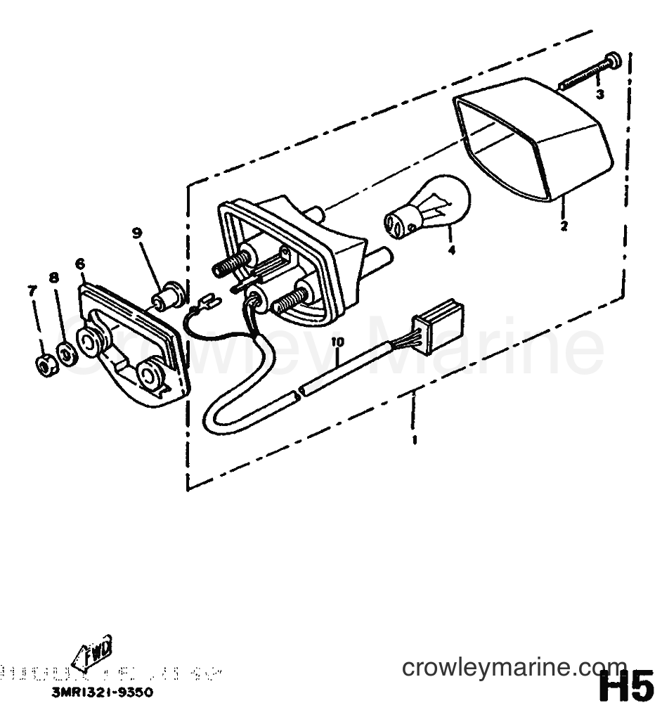 1992 Scooter DT50R - DT50R (4AD2) [999] - TAILLIGHT