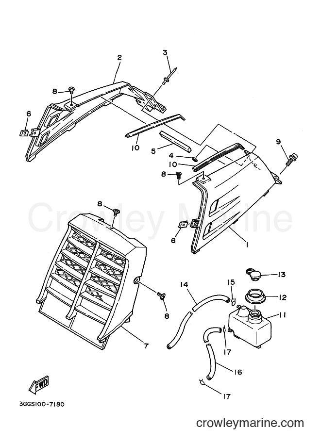 1999 ATV YFZ350 - YFZ350 (5FK1) [010] - SIDE COVER