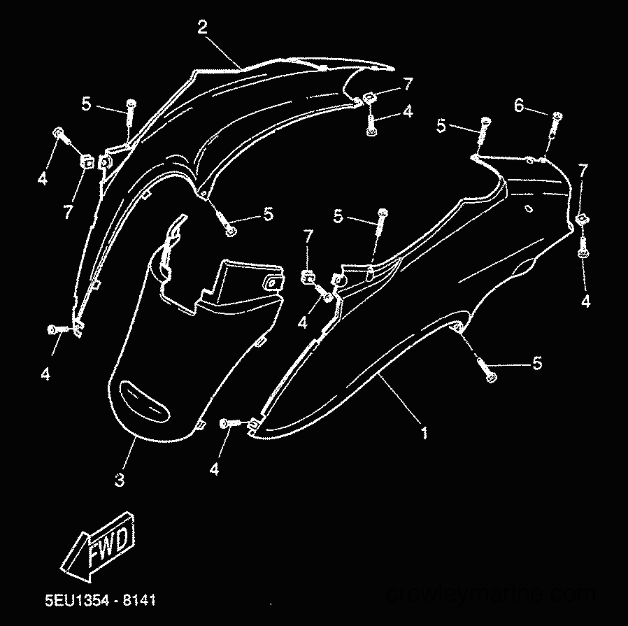 2000 Scooter YH50 - YH50 (5FV3) [020] - SIDE COVER
