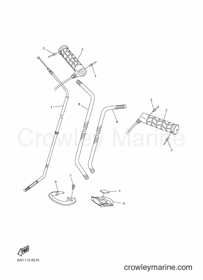 Yamaha Motors RS10SUV (8JV4) [010] - CONTROL CABLE