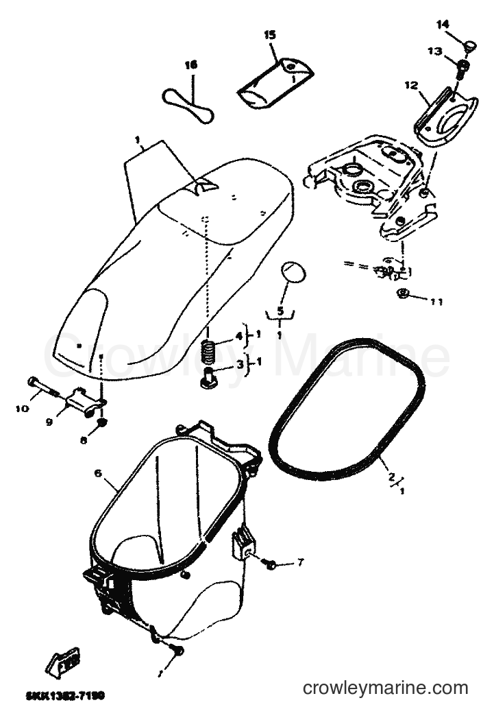 2001 Scooter YN100 - YN100 (5KKE) [010] - SEAT