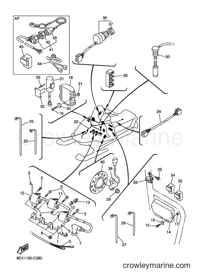 2004 Snowmobile SXV60 - SXV60 (8EX1) [020] - ELECTRICAL 1