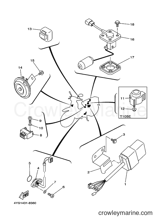 Yamaha Motors T105E (4YS1) [010] - ELECTRICAL 2