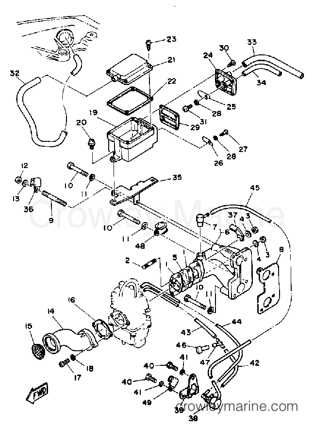 Yamaha Motors T9.9ELHP - INTAKE