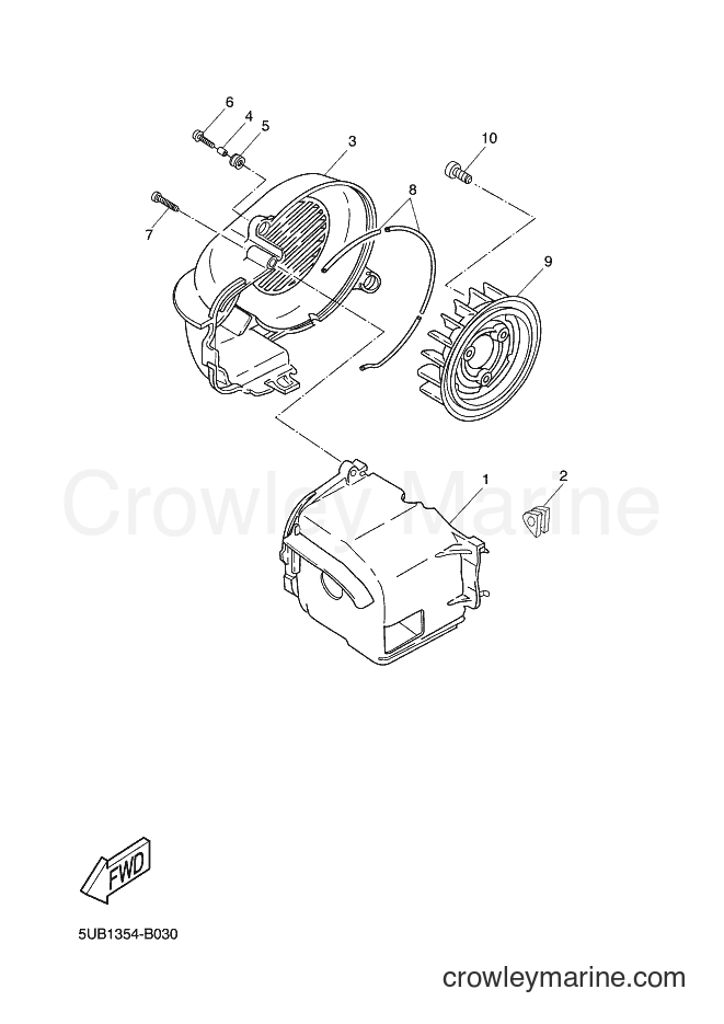 Yamaha Motors YN50 (2APH) [030] - AIR SHROUD & FAN