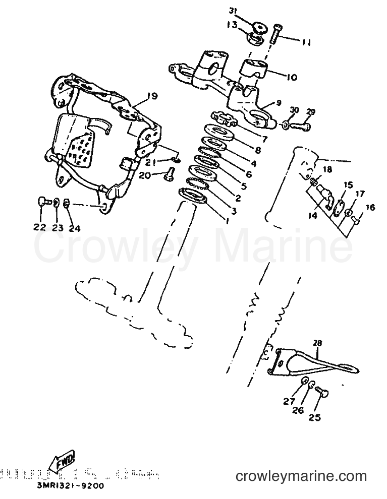 1992 Scooter DT50R - DT50R (4AD2) [999] - STEERING