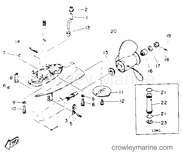 Yamaha Motors C30ELRP - LOWER DRIVE 2