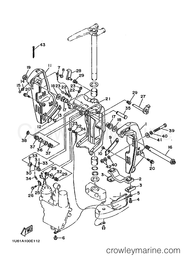 Yamaha Motors 225CETO (62J) [020] - BRACKET 1