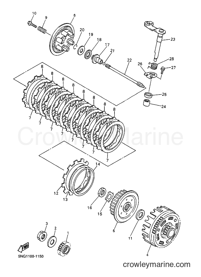 2001 Dirt Bike WR426F - WR426F (5NG2) [070] - CLUTCH