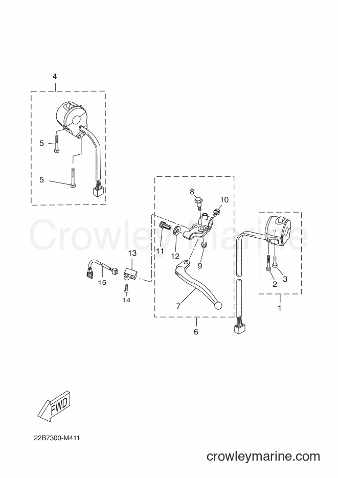 2013 Dirt Bike WR125X - WR125X (22B8) [060] - HANDLE SWITCH & LEVER