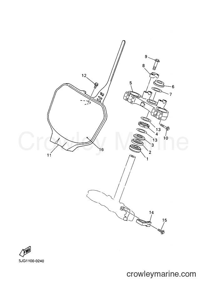 2000 Dirt Bike YZ426F - YZ426F (5JG4) [020] - STEERING