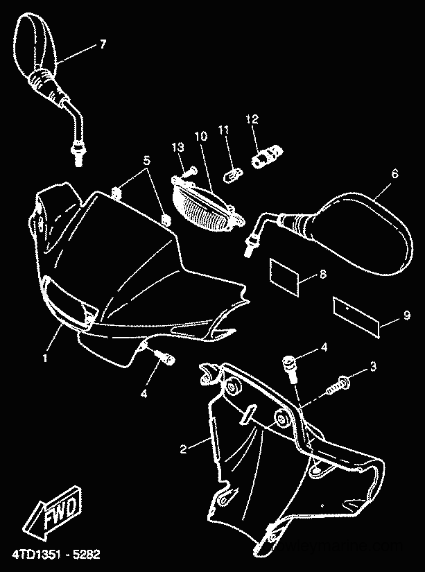 2001 Scooter CW50RS - CW50RS (5FXM) [030] - COWLING 1