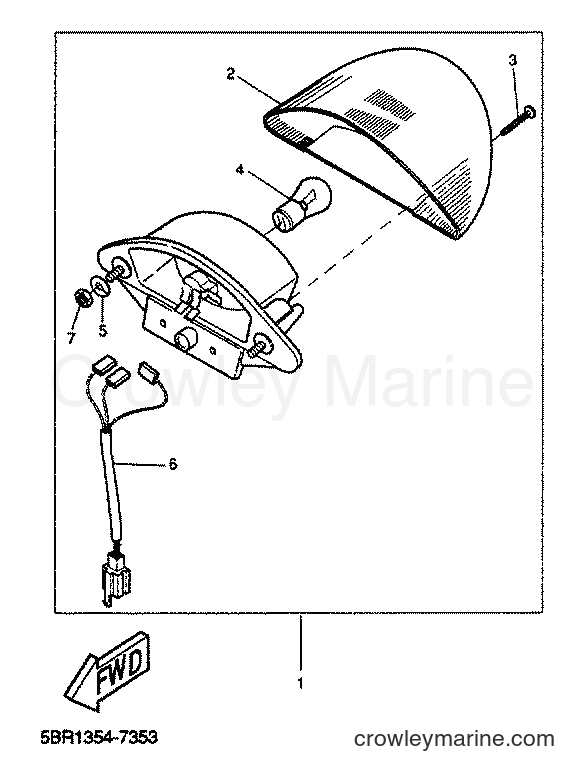 2001 Scooter YQ50 - YQ50 (5KH9) [010] - TAILLIGHT