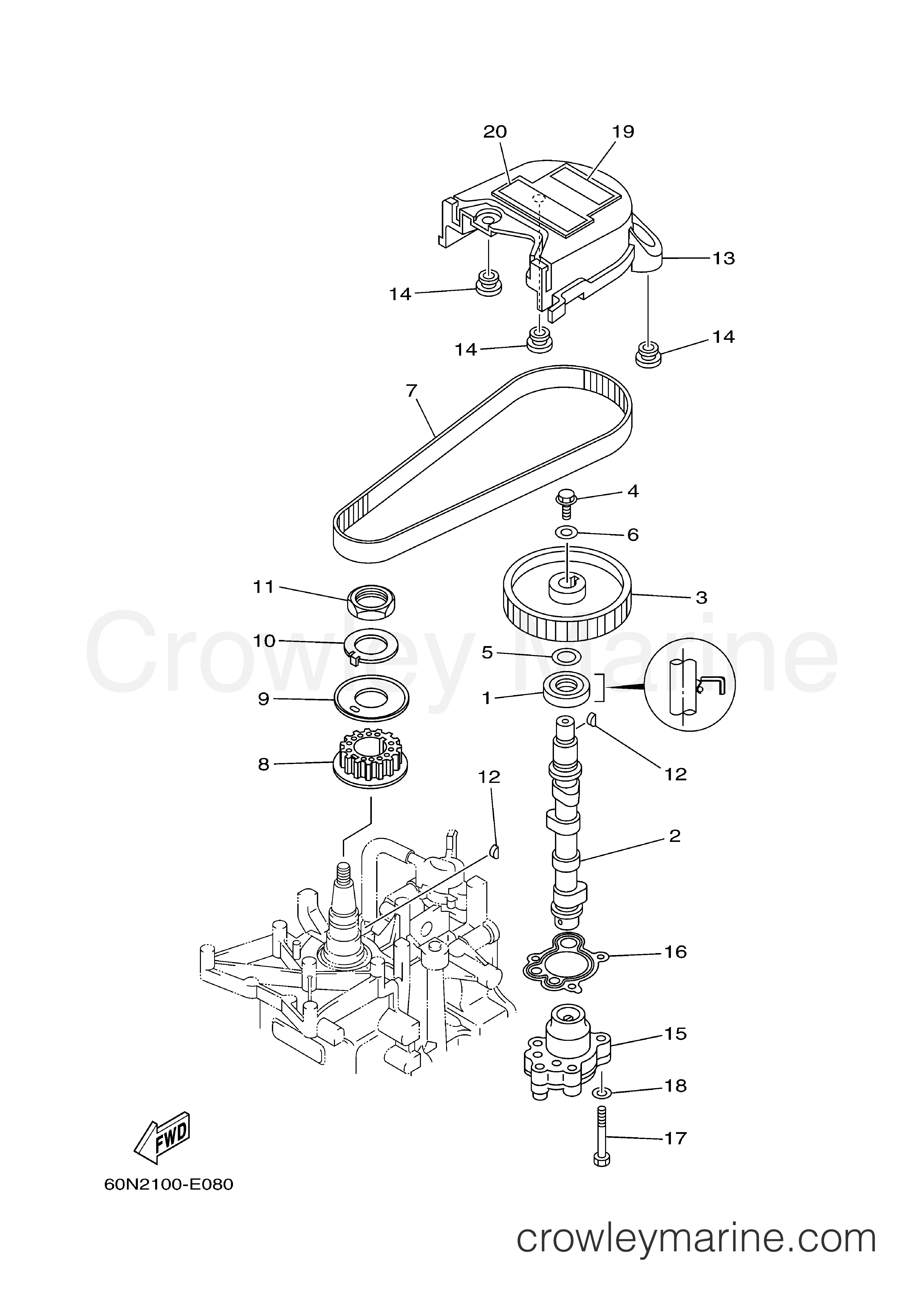 Yamaha Motors F6MSH - OIL PUMP