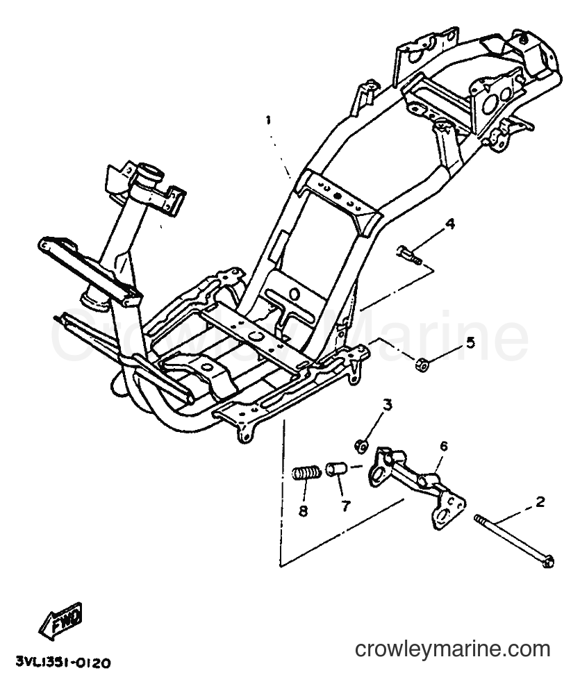 1992 Scooter CW50 - CW50 (4EY1) [999] - FRAME