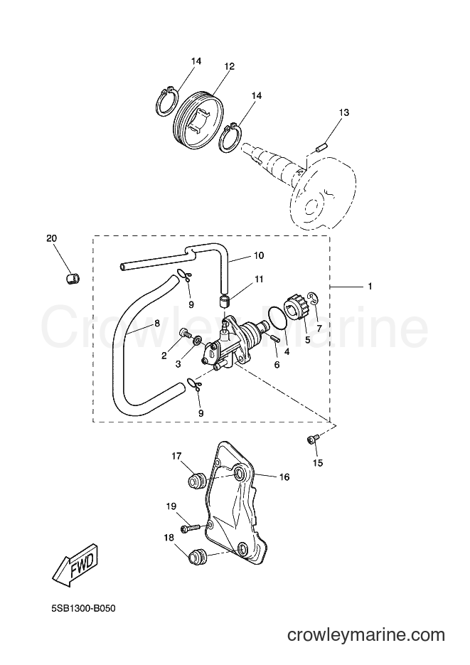 2003 Scooter YQ50 - YQ50 (5SB2) [010] - OIL PUMP