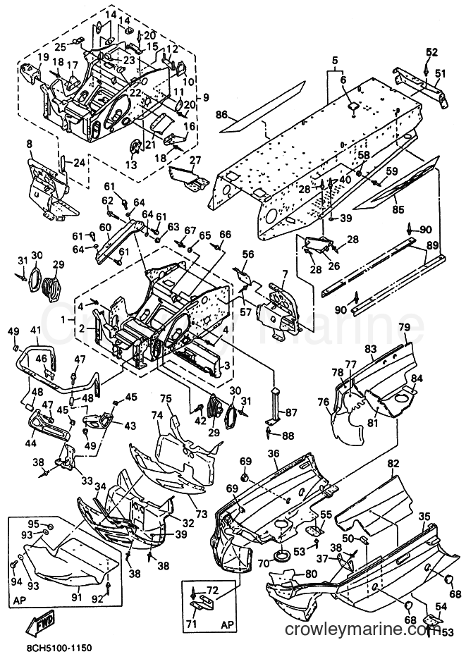 Yamaha Motors SX600 (8EA4) [020] - FRAME