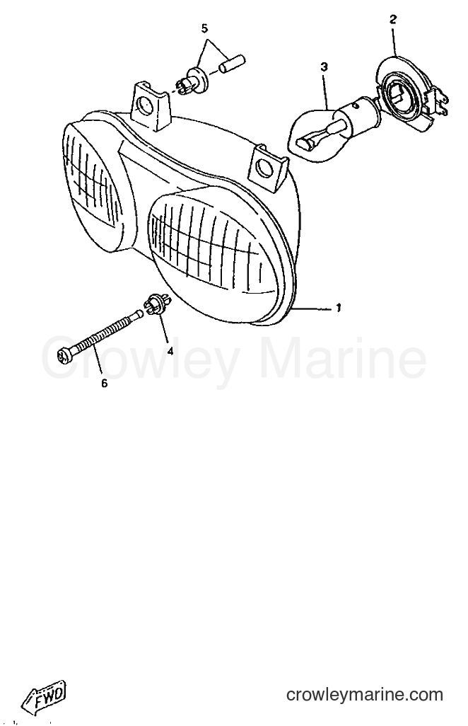 1996 Scooter CW50RSP - CW50RSP (4UR3) [999] - HEADLIGHT