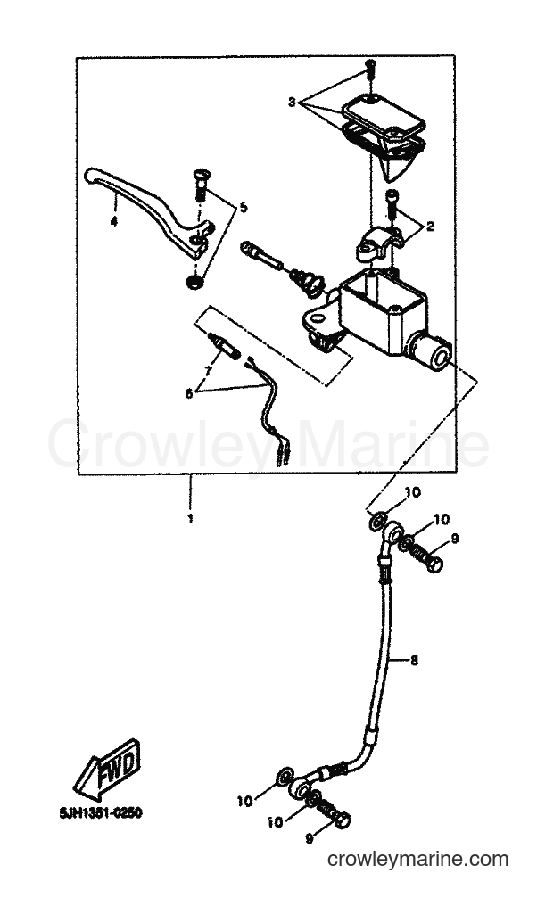 2000 Scooter EW50 - EW50 (5LH1) [020] - FRONT MASTER CYLINDER