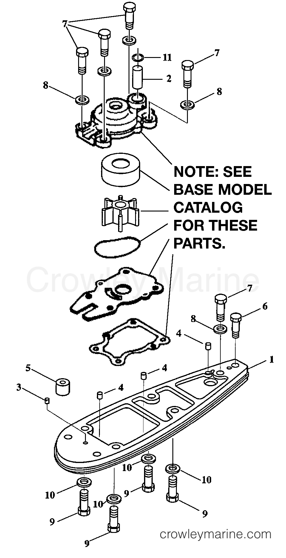 Yamaha Motors 40MJHY-PUMP - WATER PUMP ADAPTER