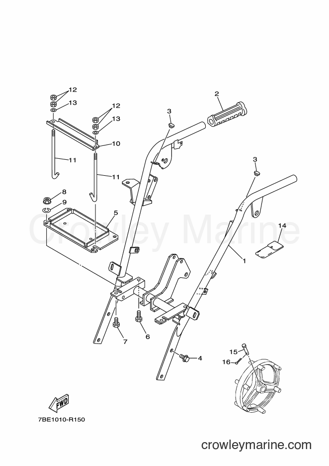 Yamaha Motors YT1280ED (7BE1) [010] - STEERING LINK