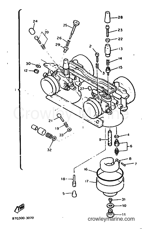 1993 Snowmobile PZ480 - PZ480 (87G4) [010] - CARBURETOR