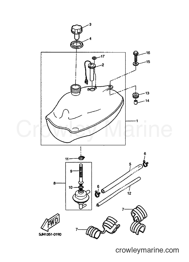 2000 Scooter EW50 - EW50 (5JH1) [030] - FUEL TANK