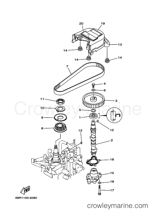 Yamaha Motors T8MHA (69G2) [080] - OIL PUMP