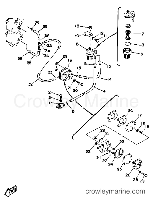 Yamaha Motors C40ELRR - FUEL SYSTEM