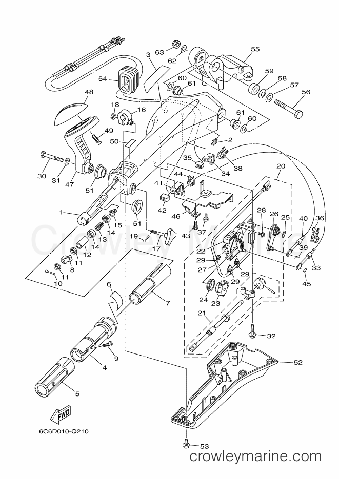 Yamaha Motors FT60GETL (6C6E) [080] - STEERING 1