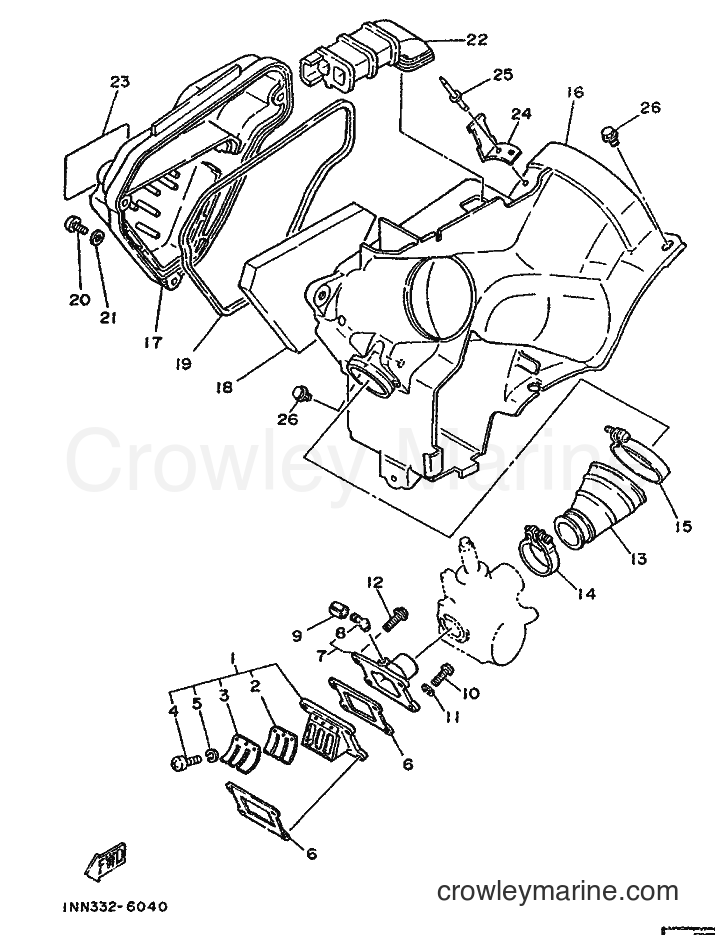 1987 Scooter DT50M - DT50M (2UM) [999] - INTAKE