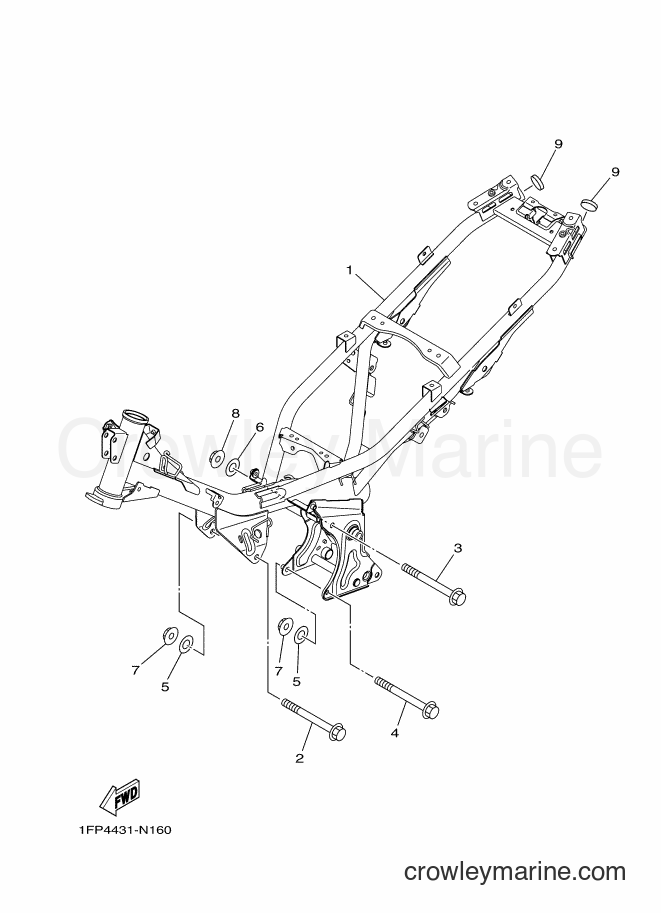 Yamaha Motors T115FLSEC (1FPF) [010] - FRAME
