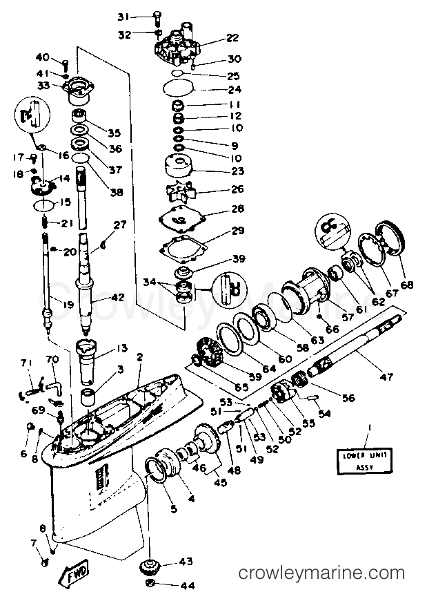 Yamaha Motors 225TXRR - LOWER DRIVE 1