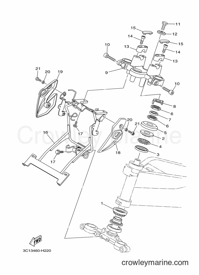 2011 Street Bike FZ150 - FZ150 (3C15) [010] - STEERING